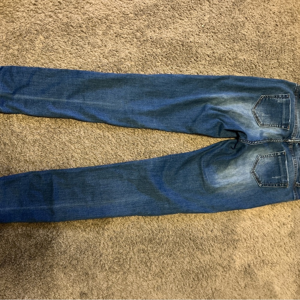 Distressed Blue Jeans - Picture 4 of 5